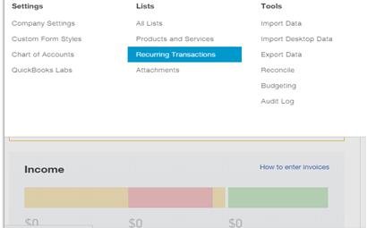 Recurring Transaction Template