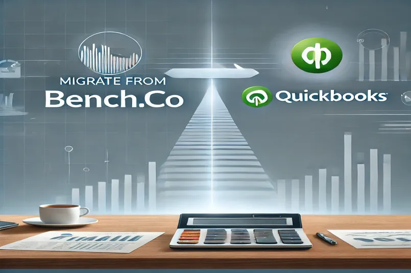 Migrate from Bench to QuickBooks featuring dashboards and financial tools