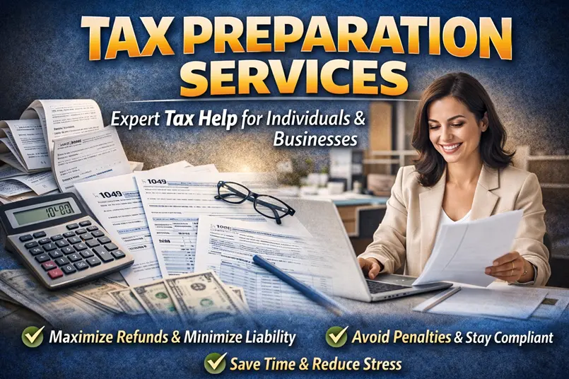 Professional tax preparation services for CPA firms and small businesses by Maxim Liberty, featuring tax forms and financial planning tools.