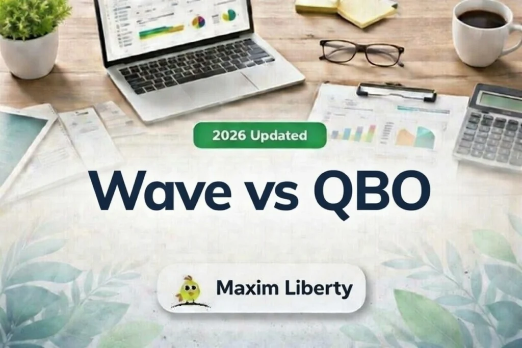 Comparison of Wave free accounting software versus QuickBooks Online premium features.